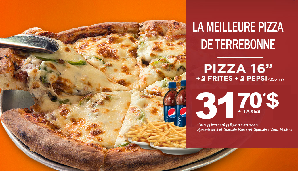 Restaurant Le Vieux Terrebonne - La meilleure Pizza à Terrebonne!